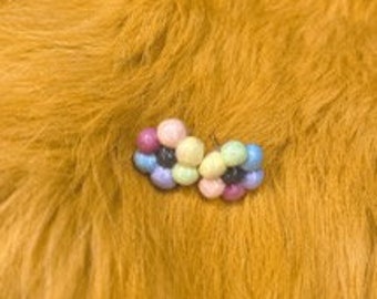 Pastel Flower Stud Earrings