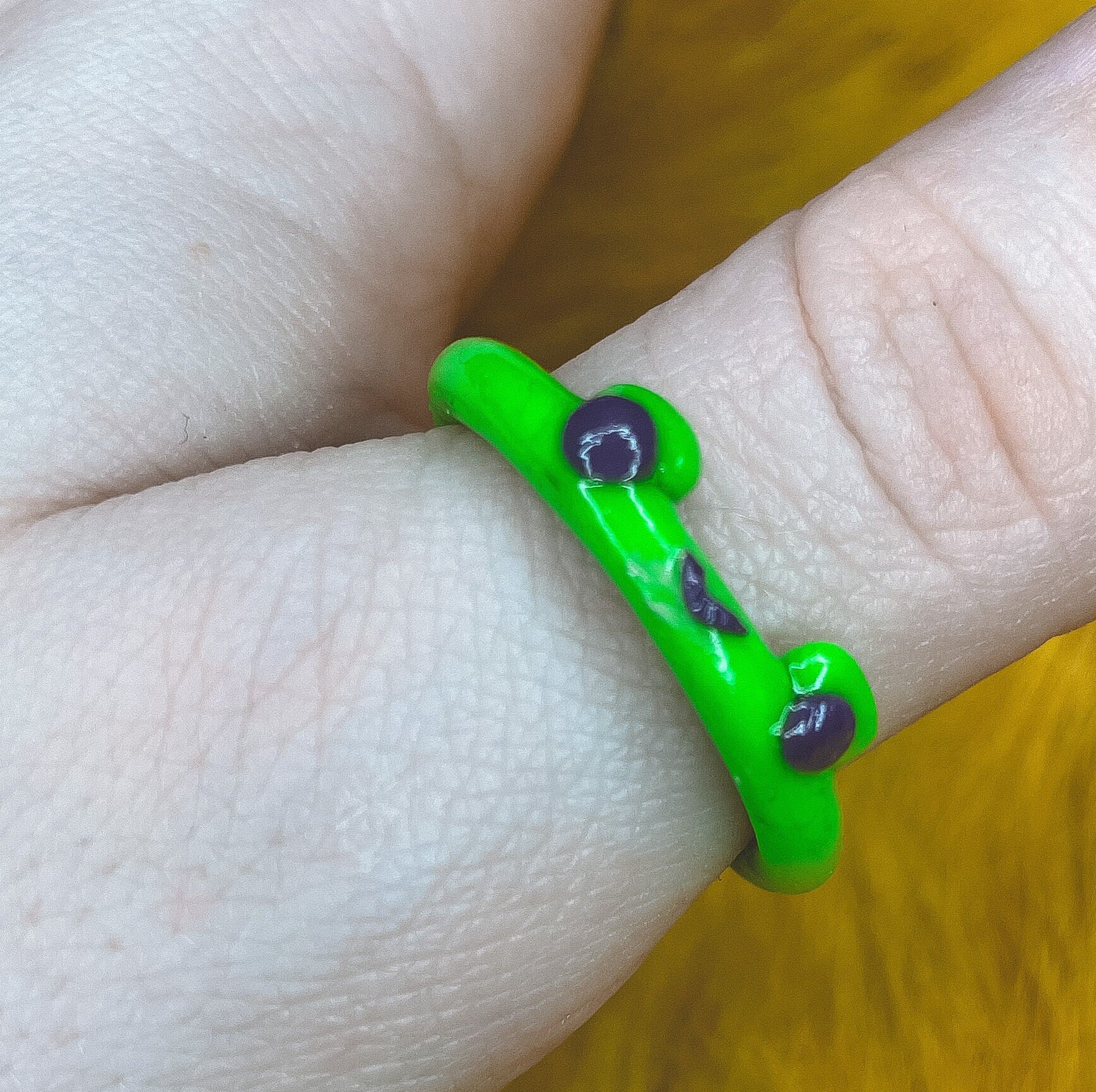 Frog Leg Rings Clay Frog Ring - Etsy
