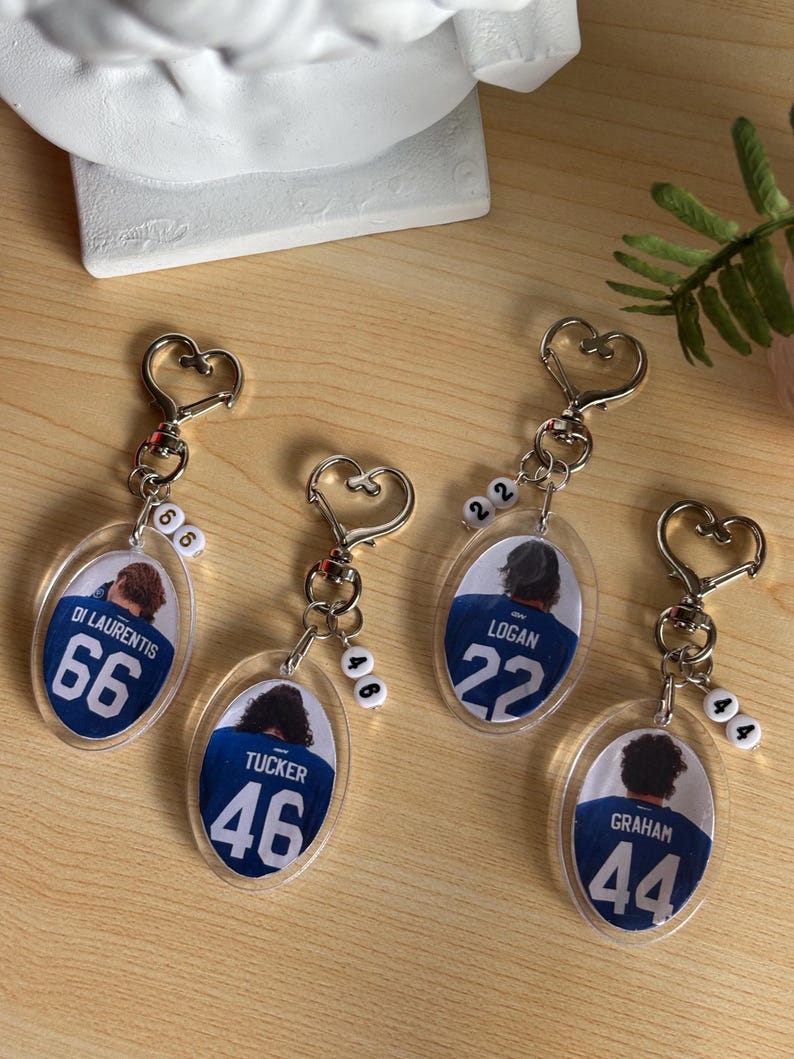 Logan, Tucker, Graham, Di Laurentis off Campus Player Number Keychains ...