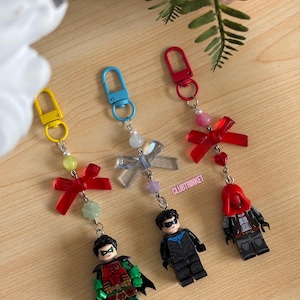 keychain hood, wing, & dami batfamily batboys vigilante comicbook