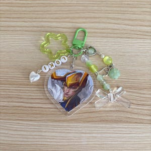 God of Mischief Trickster God Green Heart Keychain Comicbook