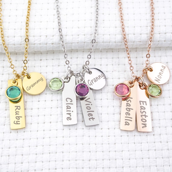 Grandchild on sale birthstone jewelry
