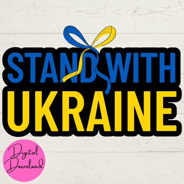 Stand With Ukraine SVG, Ukraine SVG, Instant Downloads, Anti-War SVG, Peace svg, Digital Downloads, Cut File for Cricut, Support Ukraine