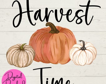 Oogsttijd SVG, pompoenen SVG, herfst SVG, herfst oogst digitale bestanden, gesneden bestand voor Cricut, instant downloads, oogst pompoenen, oktober