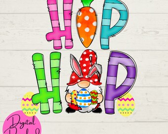 Hip Hop Gnome SVG, Pasen SVG, Gnome SVG, Digitale bestanden, Cut Craft Files voor Cricut, Instant Downloads, Holiday Thema, Easter Egg, svg png