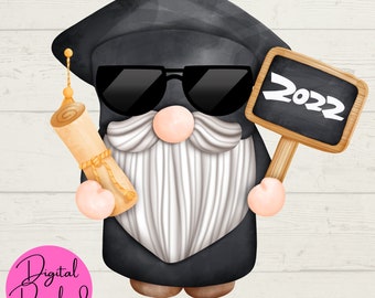Afstudeerkabouter 2022 SVG, Kabouter SVG, Afstudeerdag SVG, Klas van 2022, Digitaal bestand, Geknipt bestand voor Cricut, Instant Downloads, Digitaal ambacht