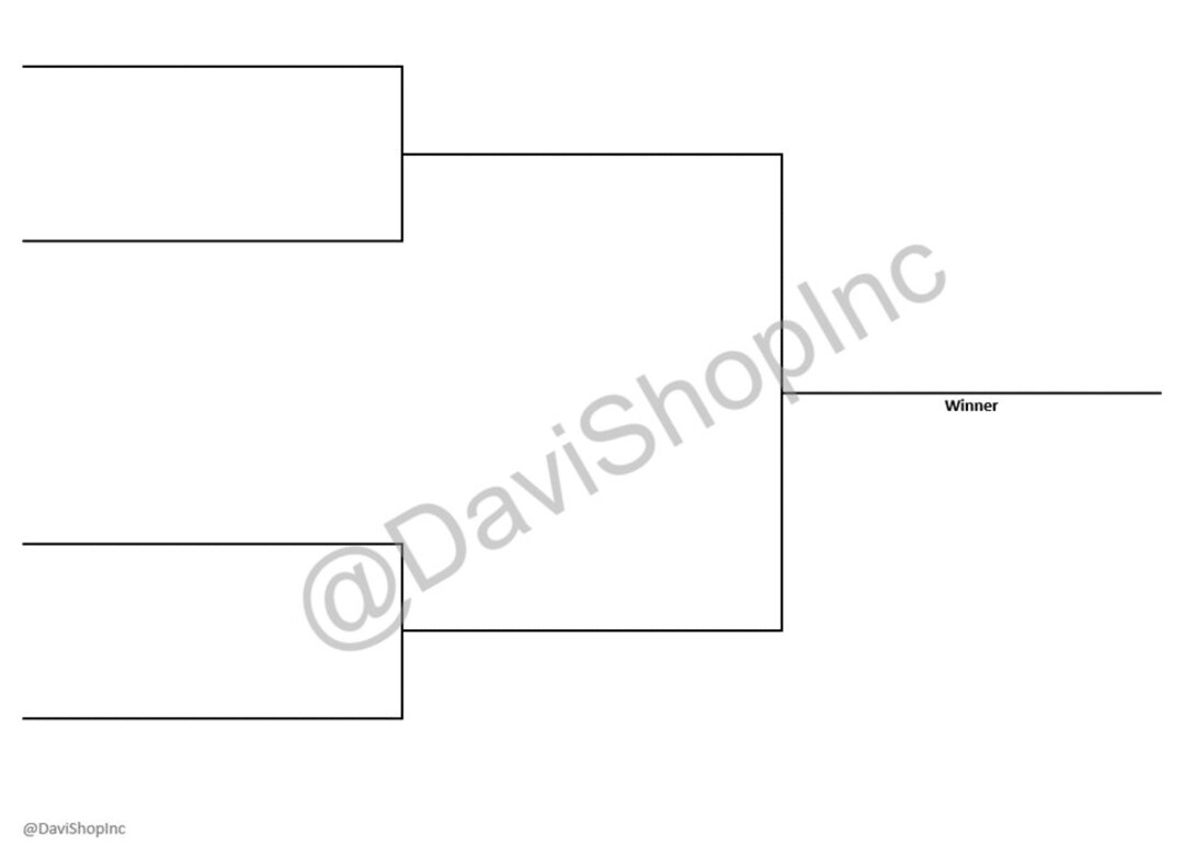 4-team Single Elimination Playoff Brackets - Etsy