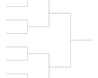 8-Team Single and Double Elimination Playoff Brackets | PDF JPG and Hi-Resolution PNG