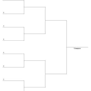 3-Team, 4-Team, 5-Team, 6-Team, 7-Team, 8-Team, 9-Team, 10-Team, 11-Team and 12-Team Single and Double Elimination Playoff Bracket Bundle