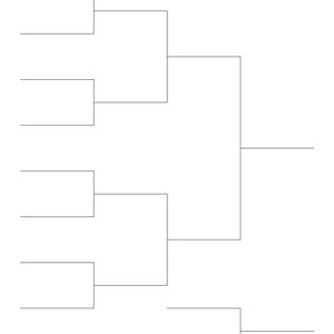 8-team Single and Double Elimination Playoff Brackets | PDF JPG and Hi ...