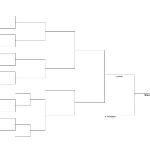 8-team Single and Double Elimination Playoff Brackets | PDF JPG and Hi ...