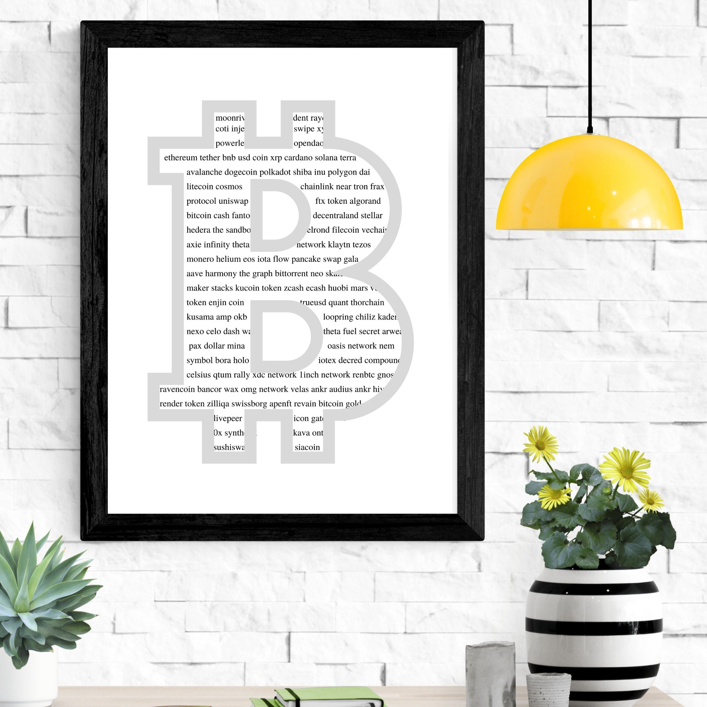 ビットコイン暗号通貨デジタルウォールアート印刷可能なホームデコレーション - Etsy 日本