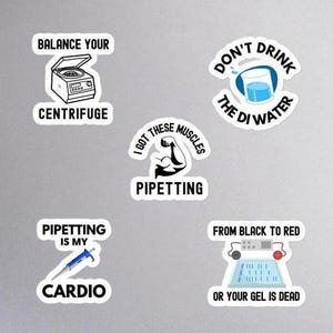 Science Laboratory Bubble-free stickers | Funny Laboratory Gift | Scientific Research Stickers | Laboratory Week | Nerdy Scientist Stickers