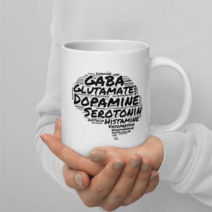 Neurotransmitter Brain Cloud Mug | Neuroscience Gift | Psychology Gift | Neurobiology Gift | Neurotransmitter Gift | Neuropsychology