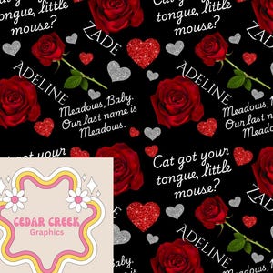 haunting Adeline inspired seamless file digital download
