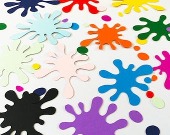 Confeti de fiesta de cumpleaños con slime hecho en casa