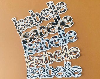 Personalized Custom Decor Animal Name Sticker - Choose your style