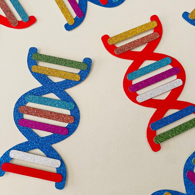 Dna Cake Design DNA Colorful Birthday Craft DIY Party Confetti - Etsy