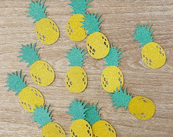 Pineapple Confetti | Tropical Luau Table Scatter | Summer Birthday Decor | Hawaiian Party Confetti