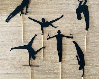 Gymnastik Jungen Geburtstag Party Dekor Cupcake Topper