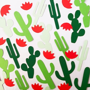 Cactus Birthday Craft DIY Party Confetti