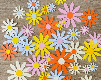 Daisy Birthday Party Decor Craft DIY Table Confetti