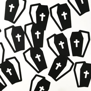 Halloween Coffin Black Party Decor Craft DIY Confetti