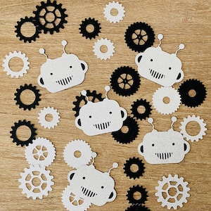 Robot Birthday Party Decor DIY Confetti