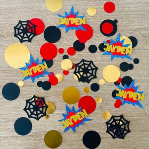 Personalized Name Superhero Birthday Party Decor Craft DIY Confetti
