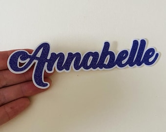Personalized Custom Decor Glitter Purple Name Sticker