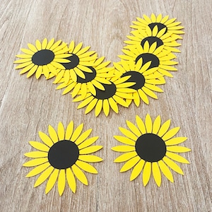 Sunflower Birthday Craft DIY Party Confetti
