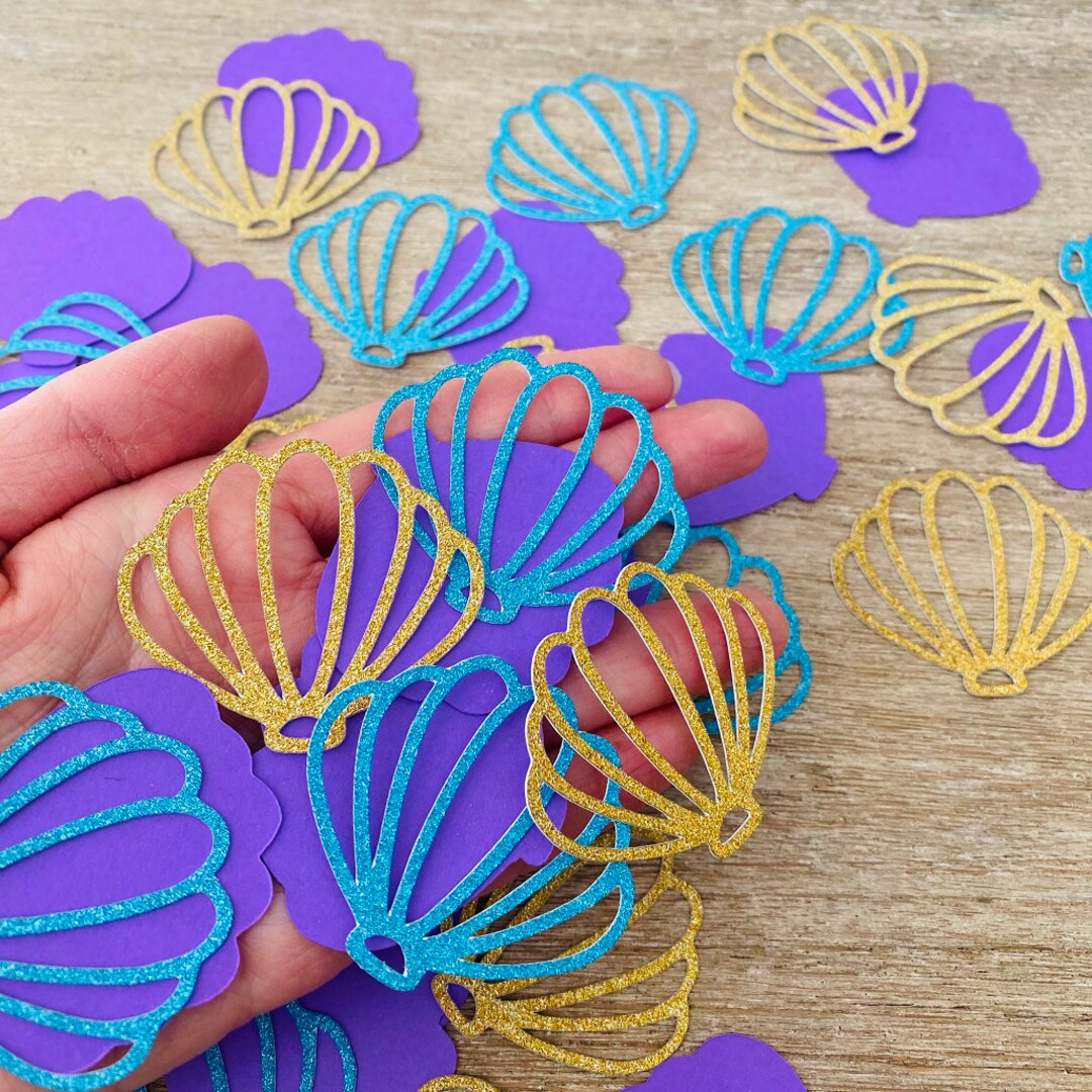 Shell Birthday Craft DIY Party Confetti - Etsy