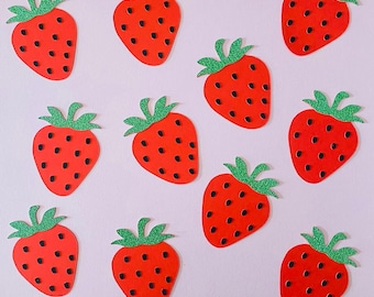 Strawberry Birthday Craft DIY Party Confetti