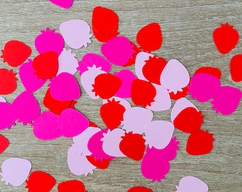 Strawberry Mini Birthday Party Decor Confetti