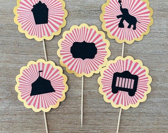 Circus Birthday Party Décor Cupcake Topper