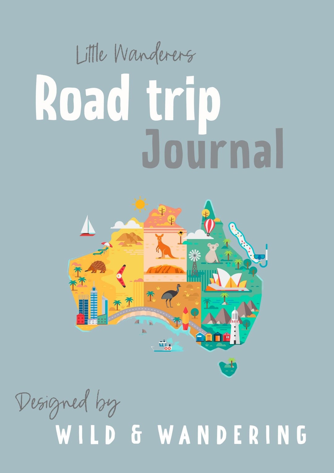 Little Wanderers Aussie Road Trip Journal - PDF - Etsy