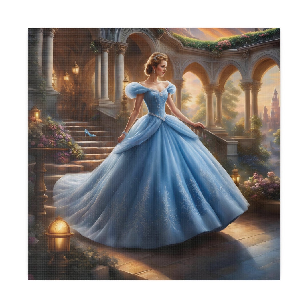 Cinderella Wall Art Print Cinderella Canvas Print Decor for Home New