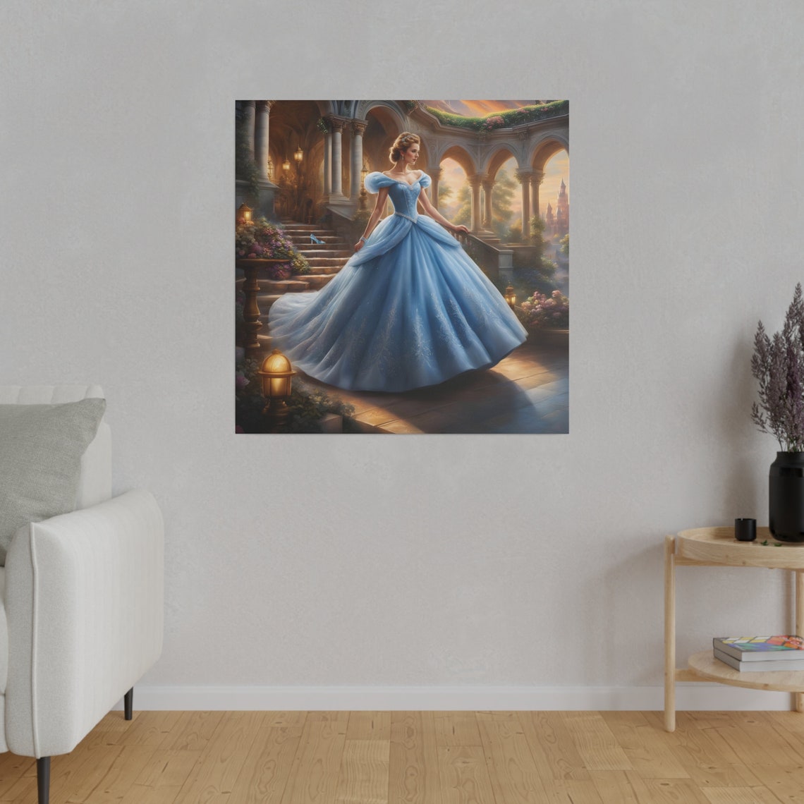 Cinderella Wall Art Print Cinderella Canvas Print Decor for Home New