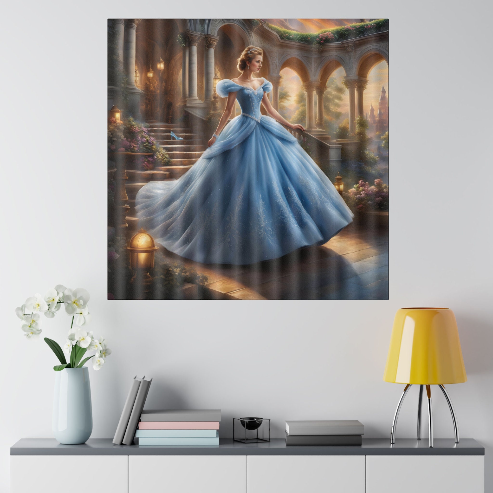 Cinderella Wall Art Print Cinderella Canvas Print Decor for Home New