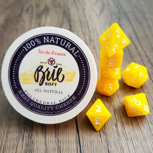 Cheese Themed Dice Set D&D Dice DND image 4