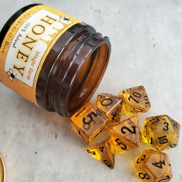 Honey Dice Set | D&D Dice | DND