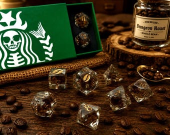 Coffee Bean Dice Set: Starbucks D&D Dice