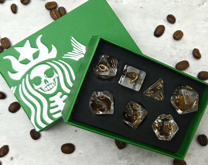 Coffee Bean Dice Set: Starbucks D&D Dice
