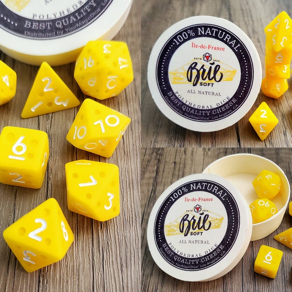 Cheese Themed Dice Set | D&D Dice | DND