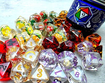 Mystery Dice Set: Random Dice set; Sharp Edge Dice Set; or Mix (Half Lb) (1 LB)