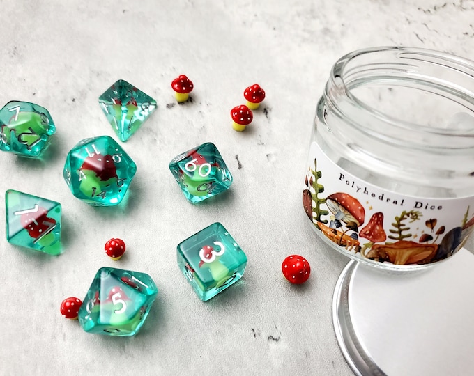 Mushroom Dice Set | D&D Dice | DND