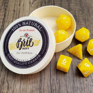 Cheese Themed Dice Set D&D Dice DND image 2