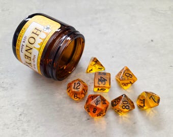 Honey Dice Set Bee D20 | D&D Dice | DND