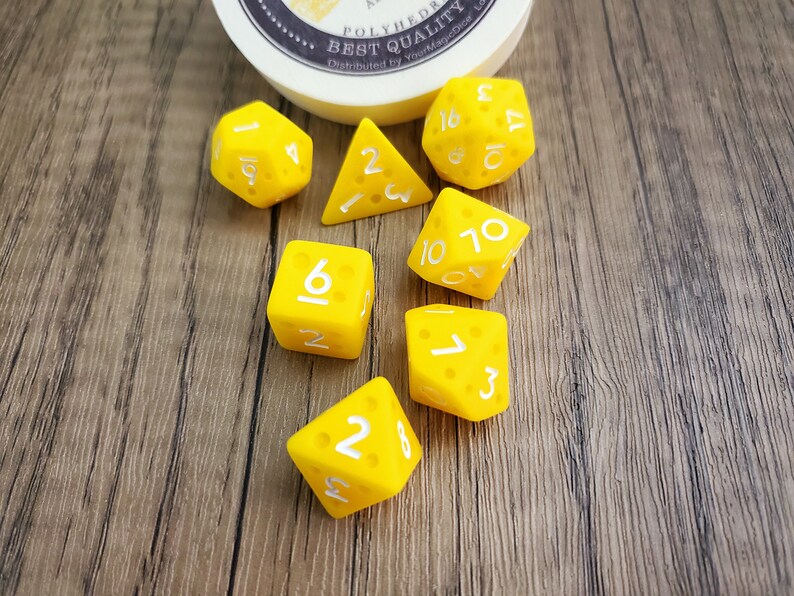Cheese Themed Dice Set D&D Dice Dungeons and Dragons Etsy