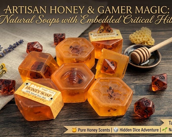 Honey Dice Soap (1.6oz/46g) Set | D&D Dice | DND